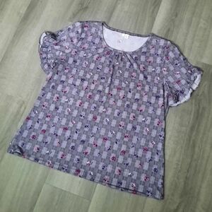 Elle Floral Ruffled Blouse